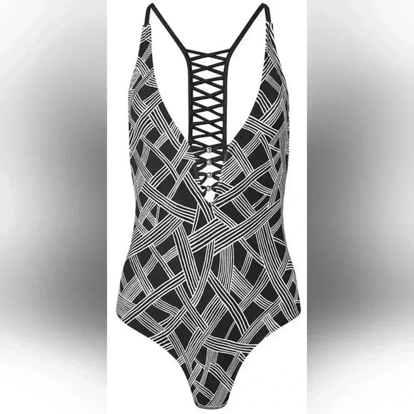 VENUS STRAPPY RACER BACK ONE PIECE BATHING SUIT - Picture 5 of 8